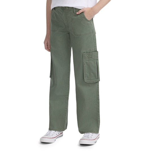 Levi's® Girls' Wide Leg Cargo Pants - Olive Green