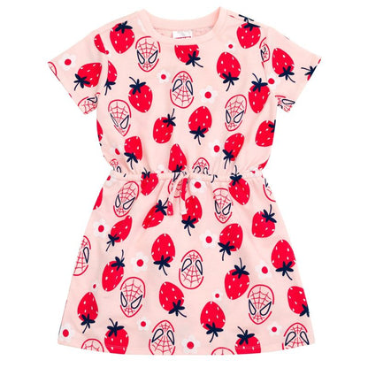 Marvel Spider-Man Girls French Terry Skater Dress Toddler to Big Kid