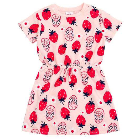 Marvel Spider-Man Girls French Terry Skater Dress Toddler to Big Kid