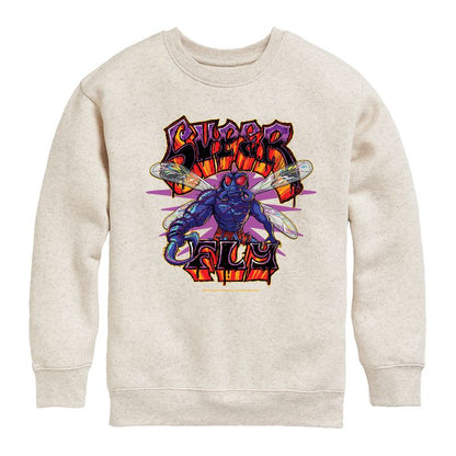 Boys' - Teenage Mutant Ninja Turtles Mutant Mayhem - Superfly Graphic Long Sleeve Fleece Sweatshirt