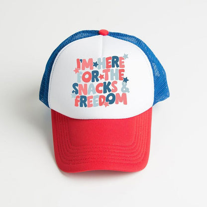 The Juniper Shop I'm Here For The Snacks Youth Foam Trucker Hat