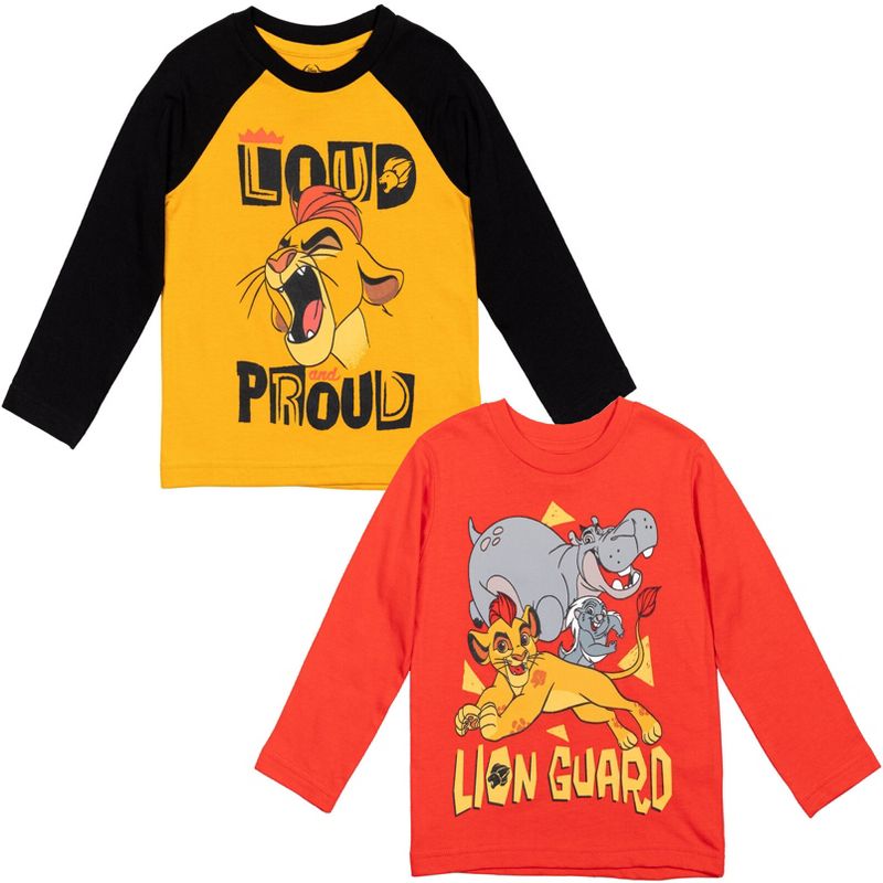 Disney Pixar 2 Pack Cosplay Raglan Long Sleeve T-Shirts