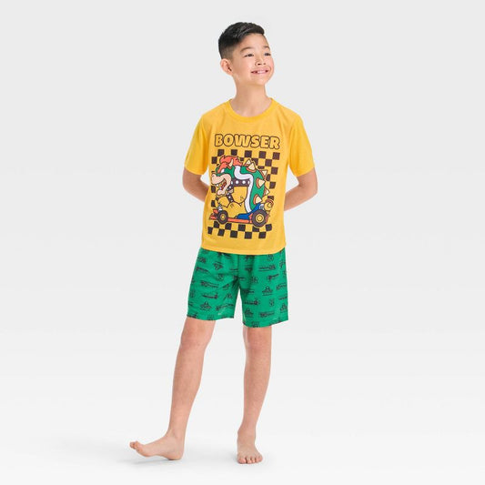 Boys' Bowser 2pc Pajama Set - Yellow