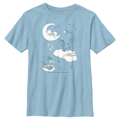 تي شيرت ويني ذا بوه نائمًا في سماء الليل للأولاد