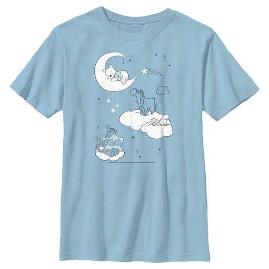 تي شيرت ويني ذا بوه نائمًا في سماء الليل للأولاد