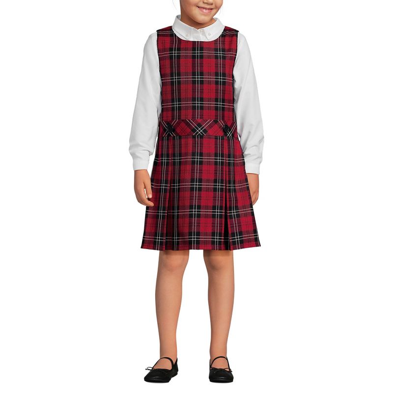 Lands' End Kids Uniform Plaid Jumper