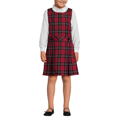Lands' End Kids Uniform Plaid Jumper