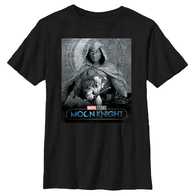 تي شيرت Marvel: Moon Knight للأولاد بطبعة الهوية المزدوجة