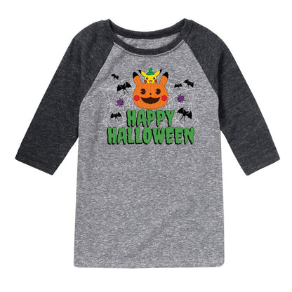 Boys' - Pokémon - Happy Halloween Raglan Graphic T-Shirt