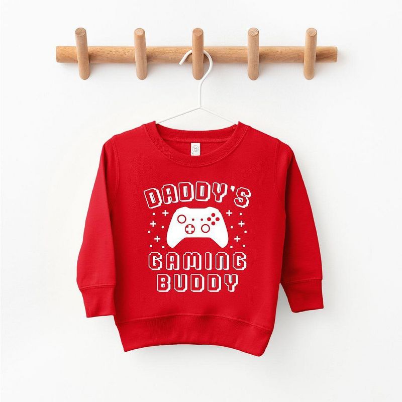 The Juniper Shop Daddy's Gaming Buddy Toddler Graphic Sweatshirt