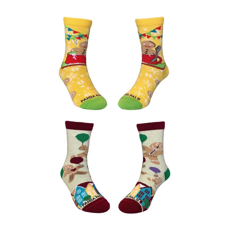 Gingerbread Man Sock Set for Kids from the Sock Panda - Great for Christmas