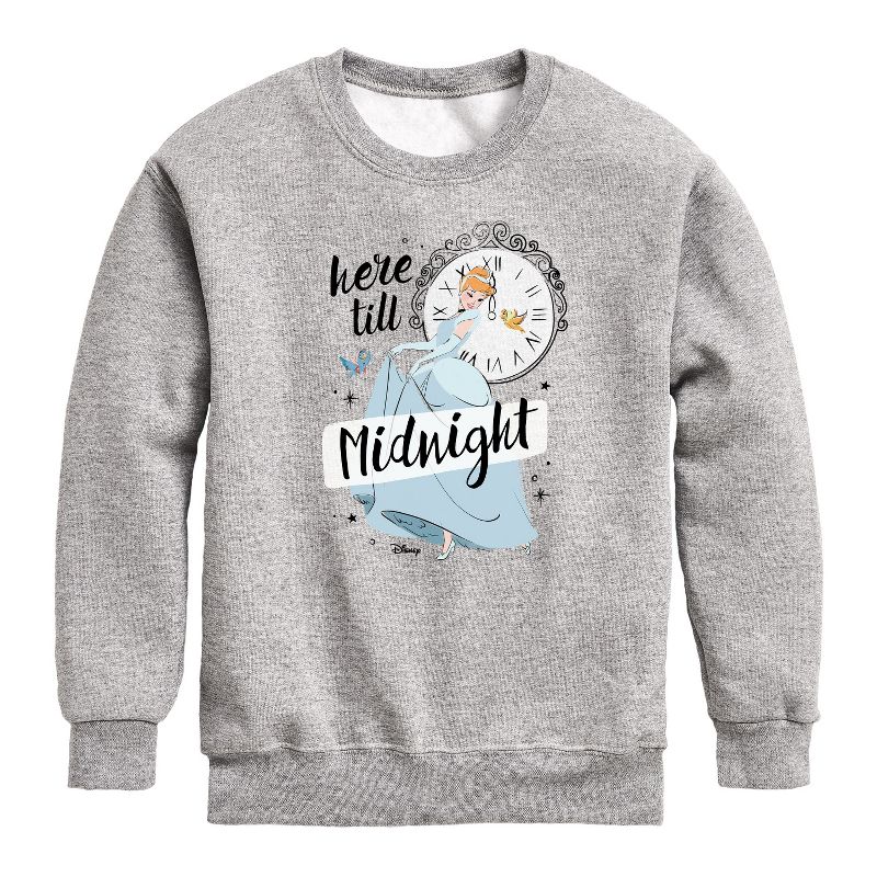 Boys' - Disney - Here Till Midnight Graphic Long Sleeve Fleece Sweatshirt
