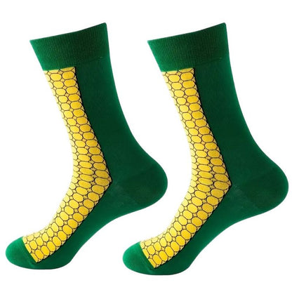 Corn of the Cob Socks from the Sock Panda (Men's, Women's or Tween Sizes)