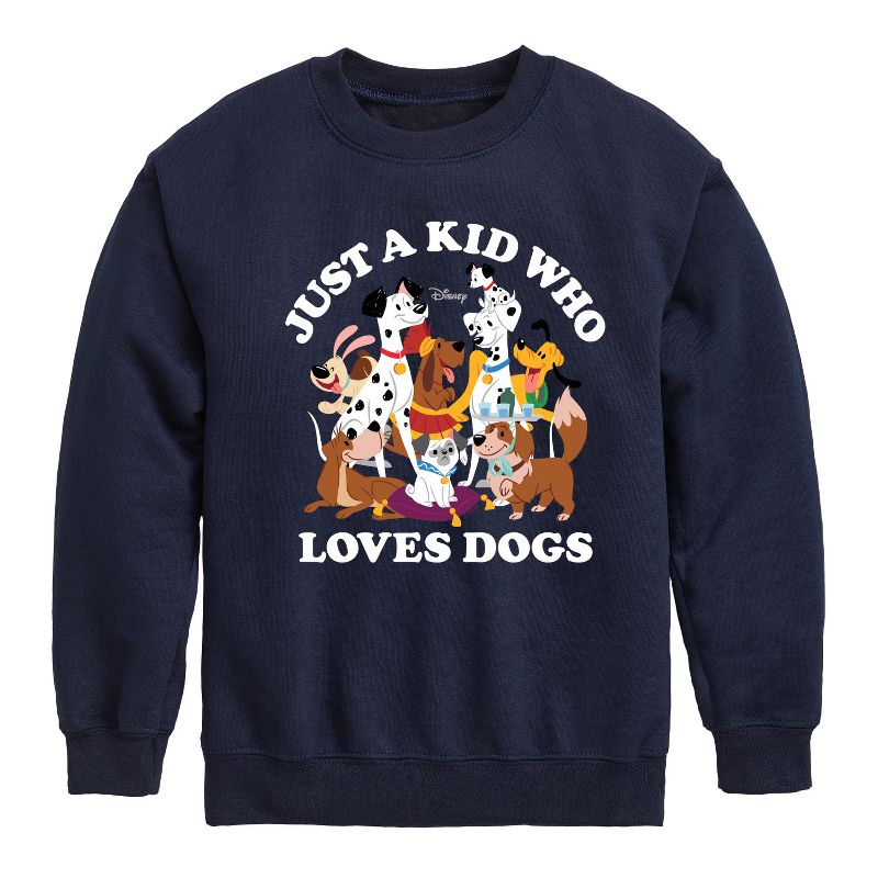 Boys' - Disney - Cats & Dogs Graphic Long Sleeve Fleece Sweatshirt