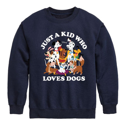 Boys' - Disney - Cats & Dogs Graphic Long Sleeve Fleece Sweatshirt