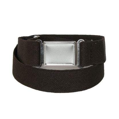 CTM Kids' Elastic Stretch Adjustable Belt with Magnetic Buckle