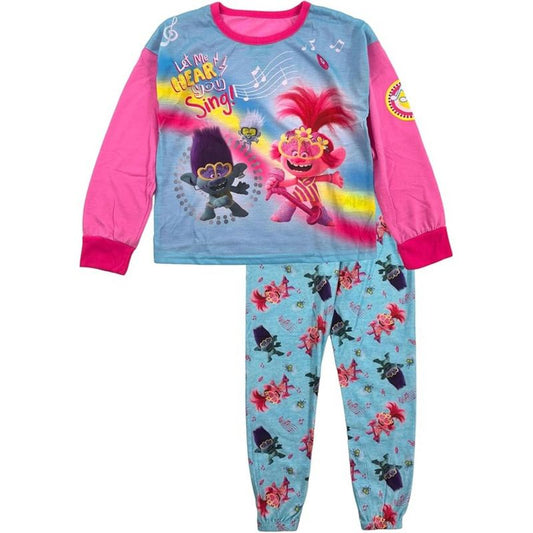 DreamWorks Trolls Little/Big Girls' 2-Piece Long Sleeve Pajama Set