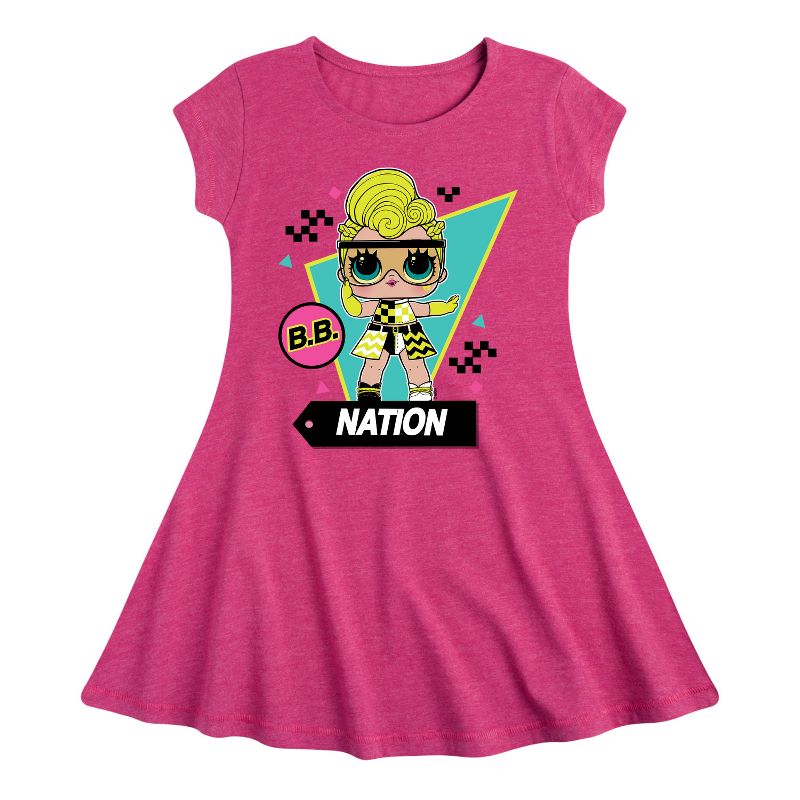 Girls' - LOL Surprise! - Cotton Candy Fit & Flair Cap Sleeve Dress