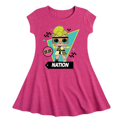 Girls' - LOL Surprise! - Cotton Candy Fit & Flair Cap Sleeve Dress