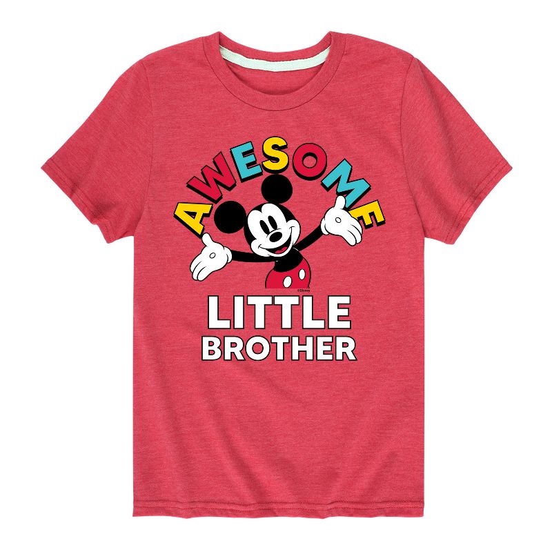 Boys' - Disney - Awesome Little Brother Short Sleeve Graphic T-Shirt