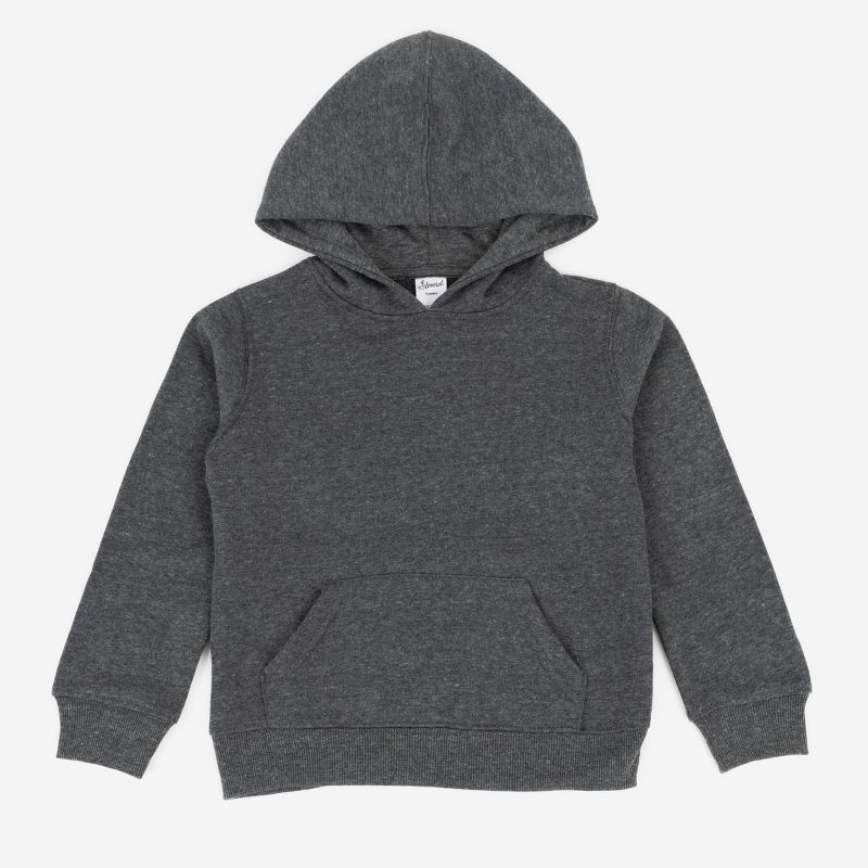 Leveret Kids Hooded Sweatshirt - Kids Hoodie Pullover Sweatshirt- With Kangaroo Pocket - Neutral Solid Color
