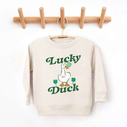 The Juniper Shop Lucky Duck Toddler Graphic Sweatshirt