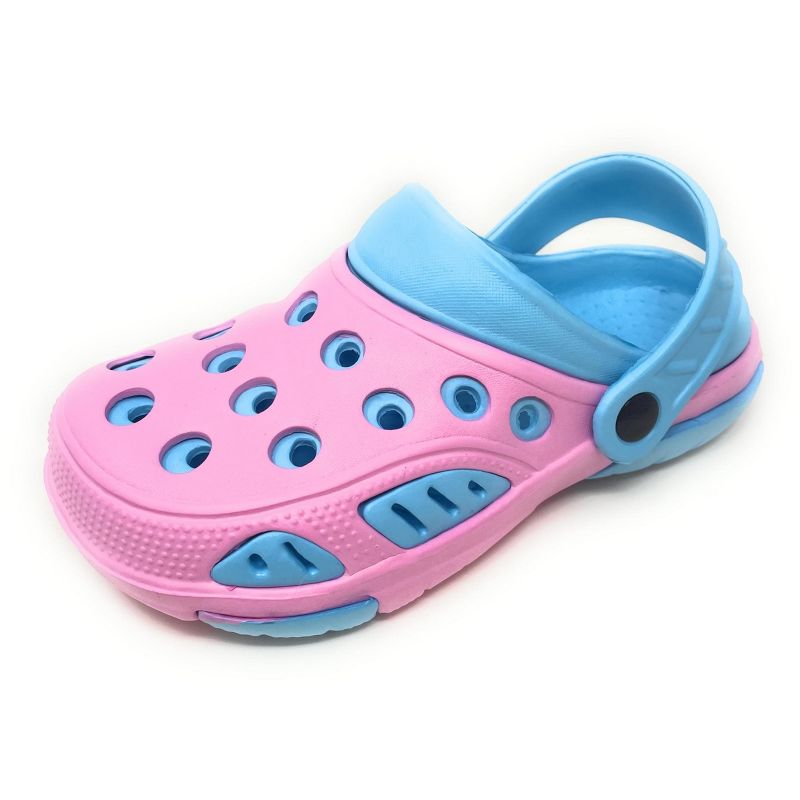 JEFFRICO Breathable Clogs for Kids Girls Garden Shoes Swim Beach Comfort Clog