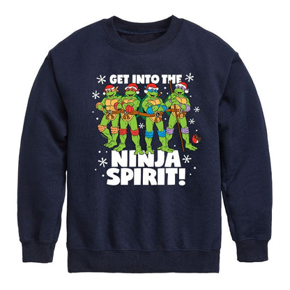 Boys' - Teenage Mutant Ninja Turtles - Get Into The Ninja Spirit Graphic Long Sleeve Fleece Sweatshirt