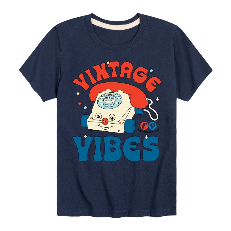 Boys' - Fisher-Price - Vintage Vibes Phone Short Sleeve Graphic T-Shirt