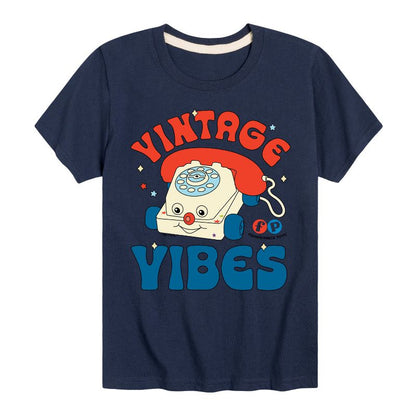 Boys' - Fisher-Price - Vintage Vibes Phone Short Sleeve Graphic T-Shirt