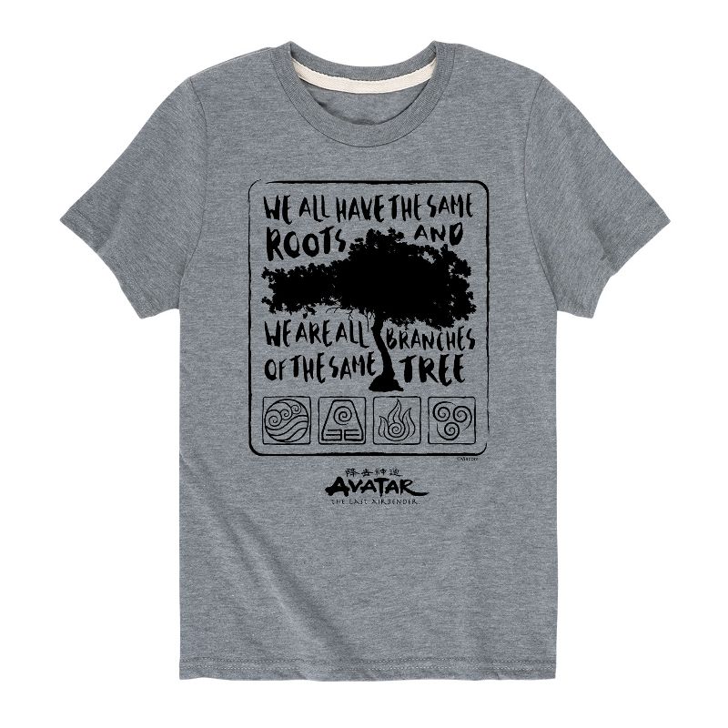 Boys' - Avatar: The Last Airbender - Same Roots Short Sleeve Graphic T-Shirt