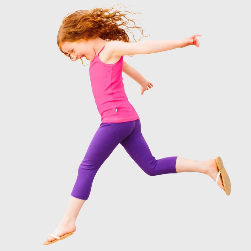 City Threads Girls 100% Cotton Soft Capri Leggings - USA-Made (Part 2)