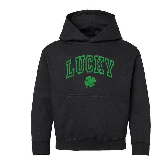 The Juniper Shop Lucky Clover Distressed Youth Graphic Hoodie