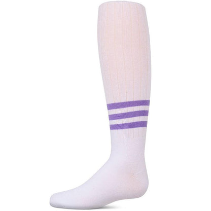 Memoi Bright Stripe Cotton Tights