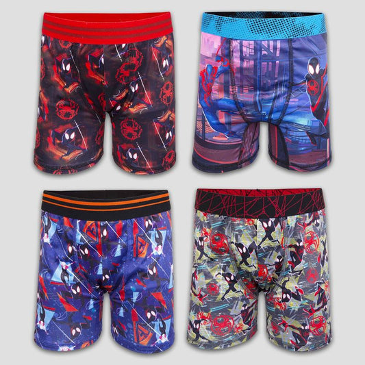 Boys' Spider-Man: Miles Morales 4pk Boxer Briefs