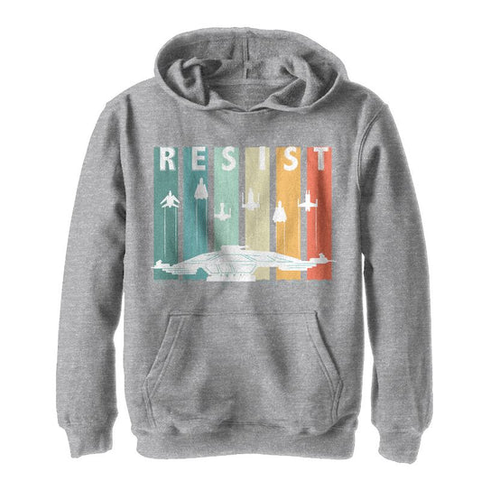 Boy's Star Wars Resistance Pilot Rainbow Stripe Pull Over Hoodie