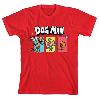 Dog Man Petey the Cat & Lil' Petey Youth Short Sleeve Tee