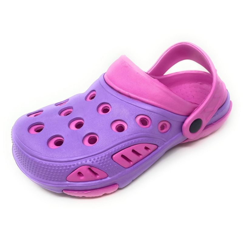 JEFFRICO Breathable Clogs for Kids Girls Garden Shoes Swim Beach Comfort Clog