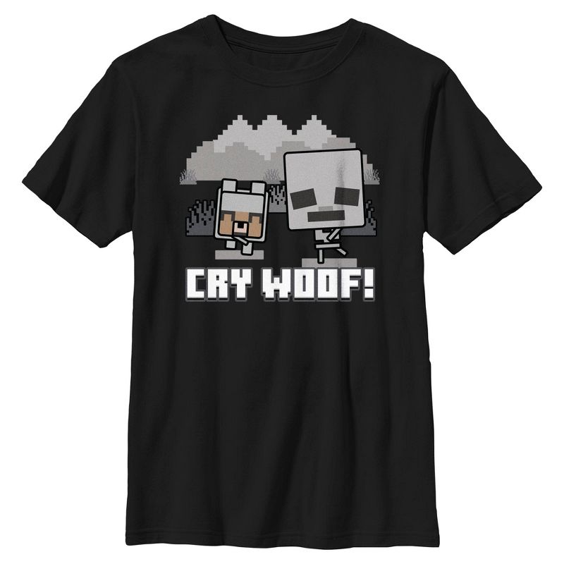 تي شيرت ماين كرافت كراي ووف للأولاد
