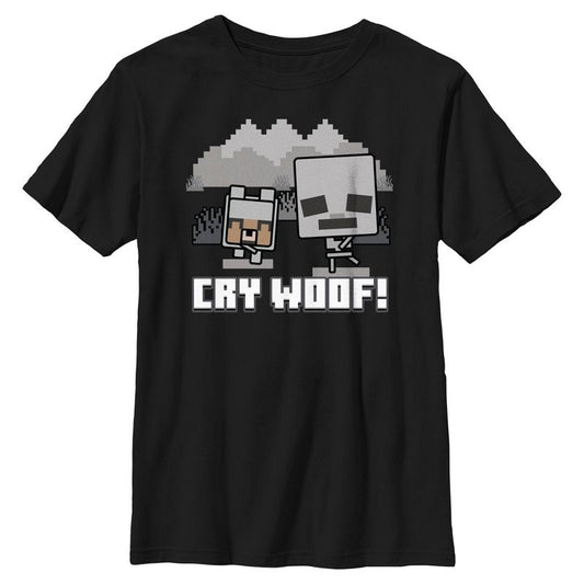 تي شيرت ماين كرافت كراي ووف للأولاد