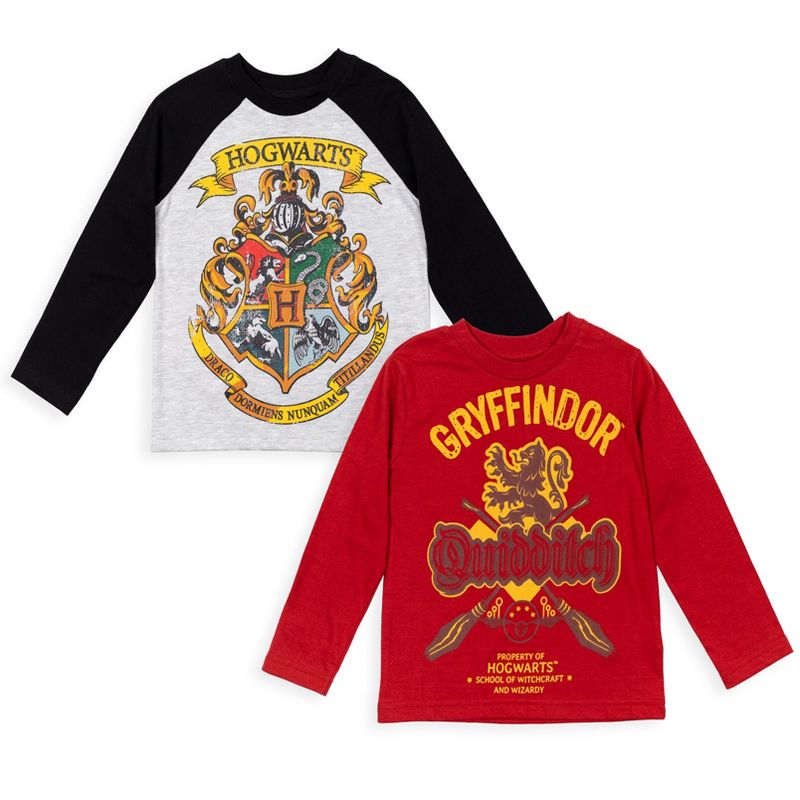 Harry Potter Gryffindor 2 Pack T-Shirts Little Kid to Big Kid
