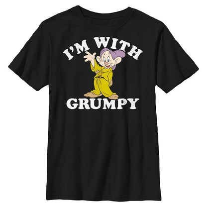 Boys Snow White and the Seven Dwarfs With Grumpy T Shirt