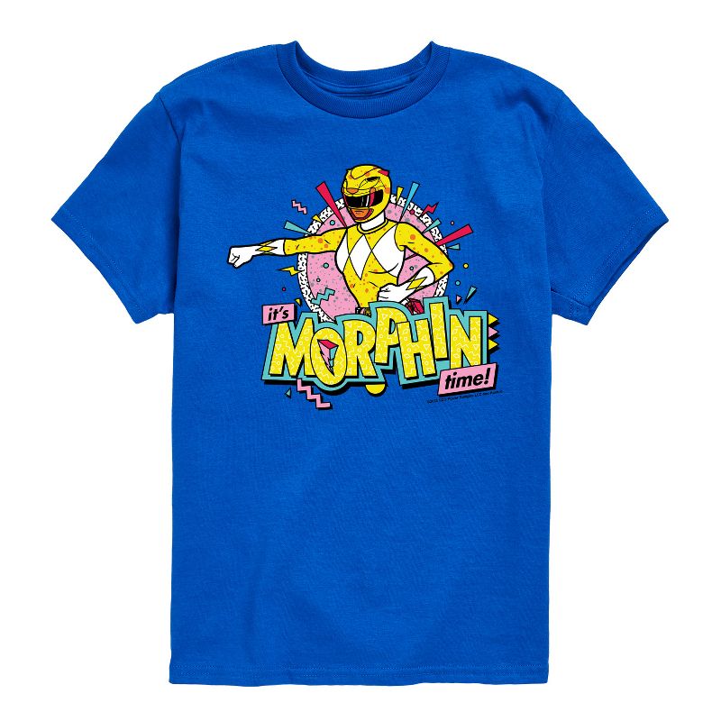 Boys' - Power Rangers - Morphin Time Yellow Short Sleeve Graphic T-Shirt