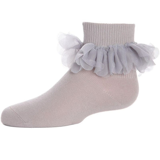 Memoi Hello Darlin' Flower Petal Cotton Blend Girls Anklet Socks