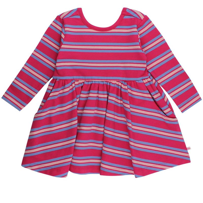 فستان RuffleButts للفتيات بأكمام طويلة