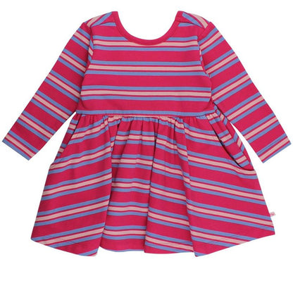 فستان RuffleButts للفتيات بأكمام طويلة