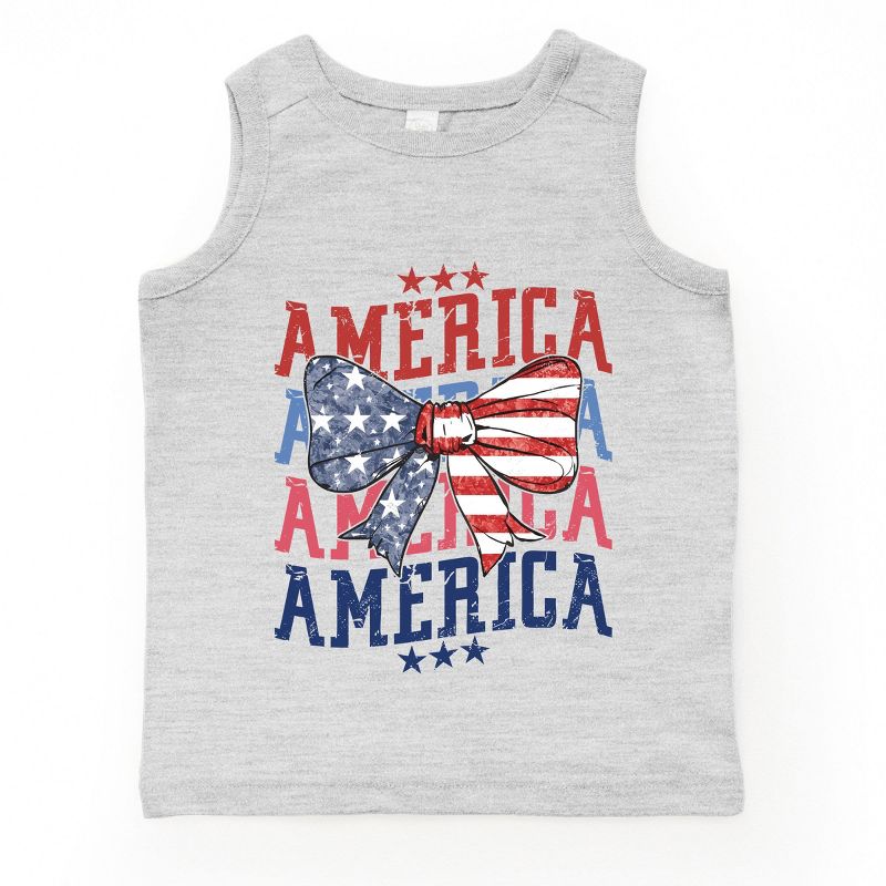 The Juniper Shop America Wave Stacked Coquette Youth Tank Top