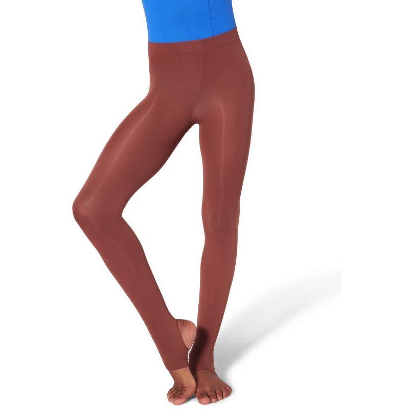 Capezio Ultra Soft Self Knit Waistband Stirrup Tight - Girls & Toddler