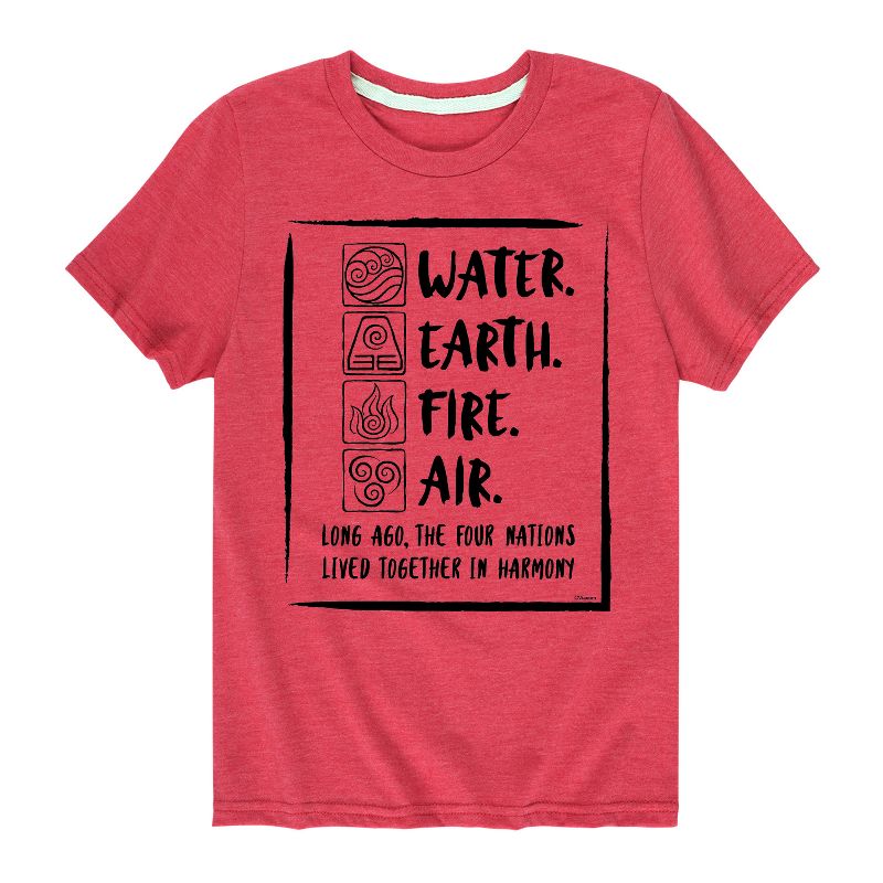 Boys' - Avatar: The Last Airbender - Elements Harmony Short Sleeve Graphic T-Shirt