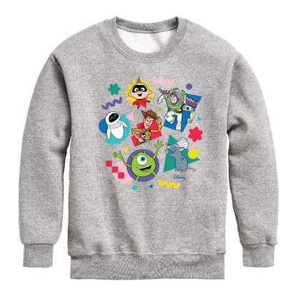Boys' - Disney - Pixar Character Shapes Graphic Long Sleeve Fleece Sweatshirt